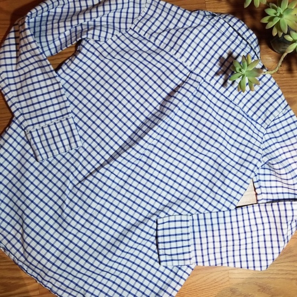 Boys lands end button up dress and size lg - Picture 4 of 4